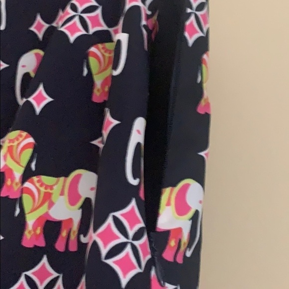 Crown&Ivy Elephant Print Sheath Dress,Navy-Pink ,4 - Picture 9 of 14